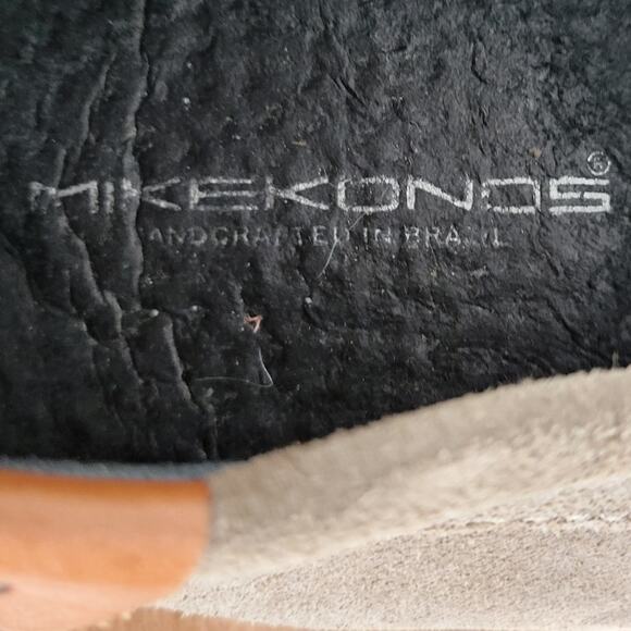 Mike Konos Mens Shoes Size 10 Taupe Suede Leather Driving Loafers Mocassins - Picture 12 of 12